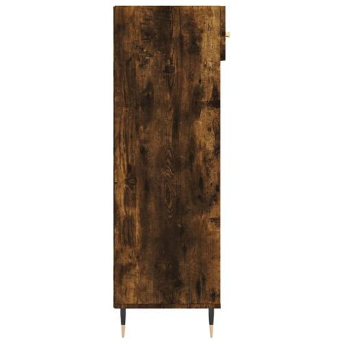 Skoreol 60x35x105 cm konstrueret træ røget egetræsfarve