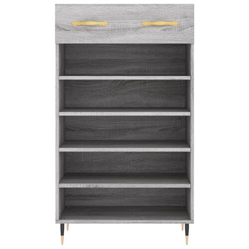 Skoreol 60x35x105 cm konstrueret træ grå sonoma-eg