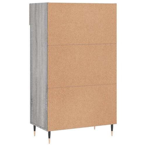 Skoreol 60x35x105 cm konstrueret træ grå sonoma-eg