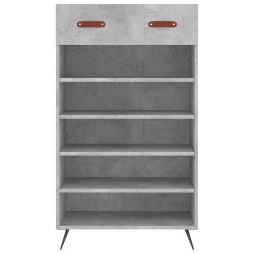 Skoreol 60x35x105 cm konstrueret træ betongrå