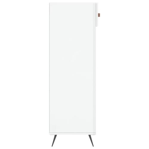 Skoreol 60x35x105 cm konstrueret træ hvid højglans
