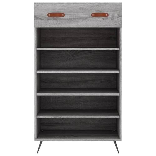 Skoreol 60x35x105 cm konstrueret træ grå sonoma-eg