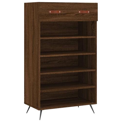 Skoreol 60x35x105 cm konstrueret træ brun egetræsfarve