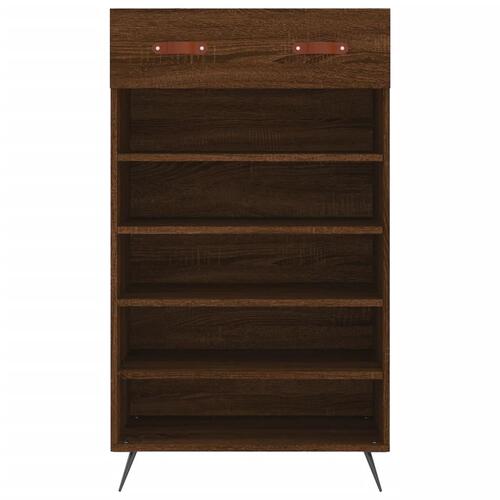 Skoreol 60x35x105 cm konstrueret træ brun egetræsfarve