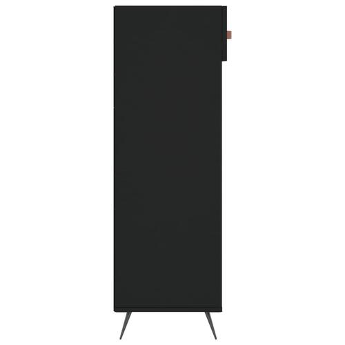 Skoreol 60x35x105 cm konstrueret træ sort