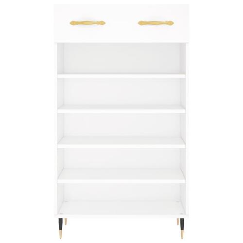 Skoreol 60x35x105 cm konstrueret træ hvid