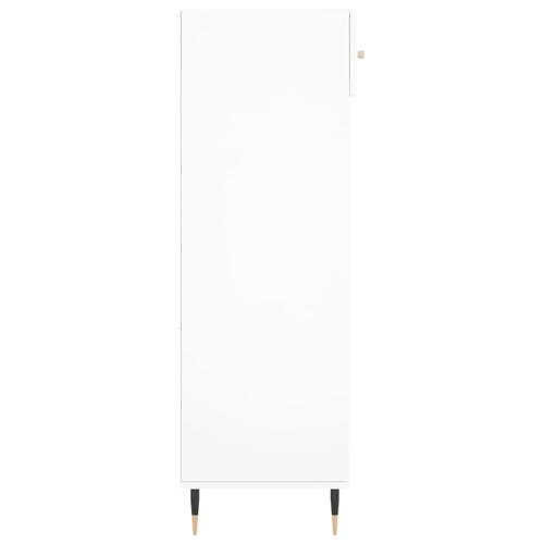 Skoreol 60x35x105 cm konstrueret træ hvid