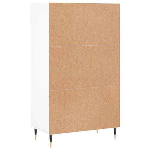 Skoreol 60x35x105 cm konstrueret træ hvid