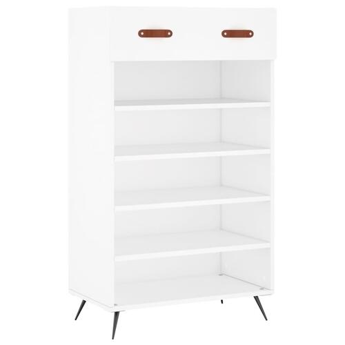 Skoreol 60x35x105 cm konstrueret træ hvid
