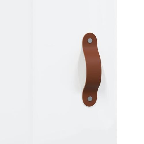 Skrivebord 140x50x75 cm konstrueret træ hvid højglans