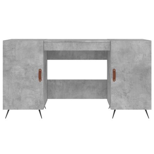 Skrivebord 140x50x75 cm konstrueret træ betongrå