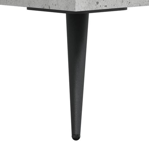 Skrivebord 140x50x75 cm konstrueret træ betongrå