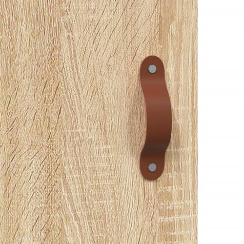 Skrivebord 140x50x75 cm konstrueret træ sonoma-eg