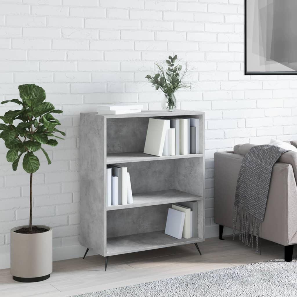 Skab 69,5x32,5x90 cm konstrueret træ betongrå