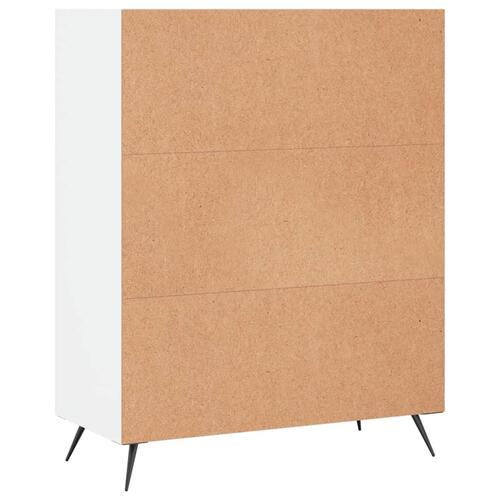 Skab 69,5x32,5x90 cm konstrueret træ hvid