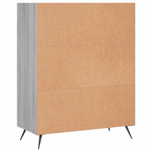Skab 69,5x32,5x90 cm konstrueret træ grå sonoma-eg