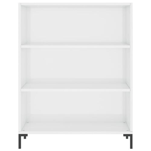 Skab 69,5x32,5x90 cm konstrueret træ hvid højglans