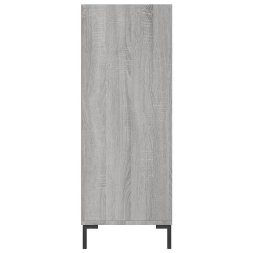 Skab 69,5x32,5x90 cm konstrueret træ grå sonoma-eg