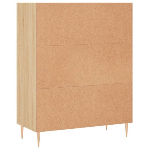Skab 69,5x32,5x90 cm konstrueret træ sonoma-eg