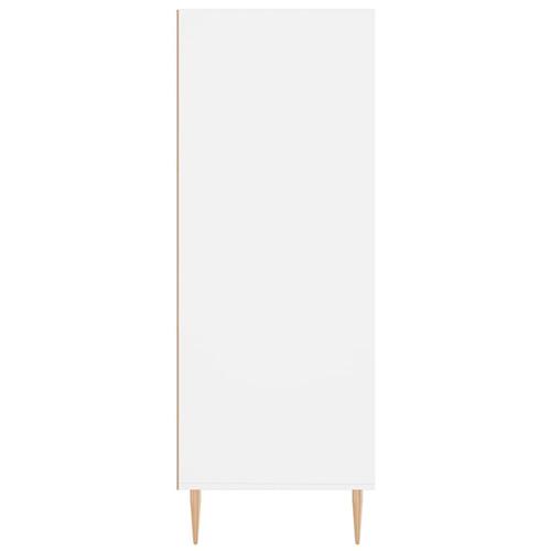 Skab 69,5x32,5x90 cm konstrueret træ hvid