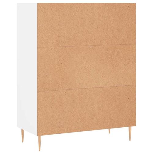 Skab 69,5x32,5x90 cm konstrueret træ hvid
