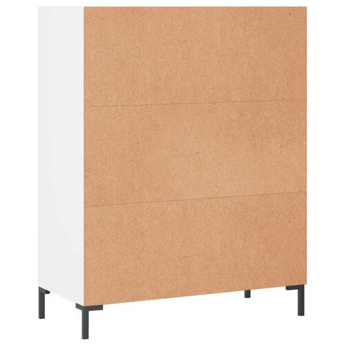 Skab 69,5x32,5x90 cm konstrueret træ hvid