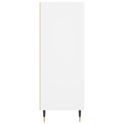 Skab 69,5x32,5x90 cm konstrueret træ hvid