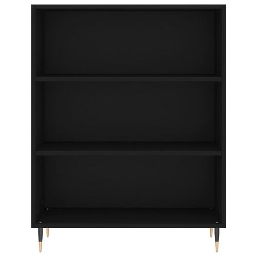 Skab 69,5x32,5x90 cm konstrueret træ sort