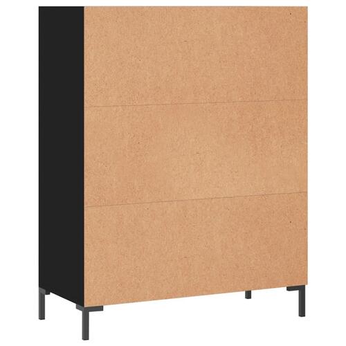Skab 69,5x32,5x90 cm konstrueret træ sort