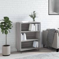 Skab 69,5x32,5x90 cm konstrueret træ grå sonoma-eg
