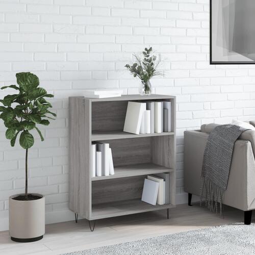 Skab 69,5x32,5x90 cm konstrueret træ grå sonoma-eg