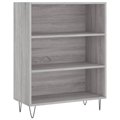 Skab 69,5x32,5x90 cm konstrueret træ grå sonoma-eg