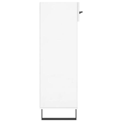 Skoreol 60x35x105 cm konstrueret træ hvid højglans