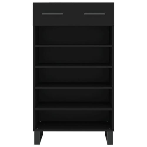 Skoreol 60x35x105 cm konstrueret træ sort