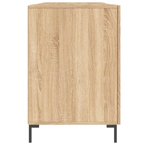 Skrivebord 140x50x75 cm konstrueret træ sonoma-eg