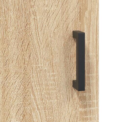Skrivebord 140x50x75 cm konstrueret træ sonoma-eg