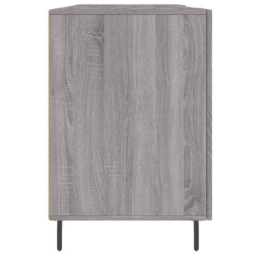Skrivebord 140x50x75 cm konstrueret træ grå sonoma-eg