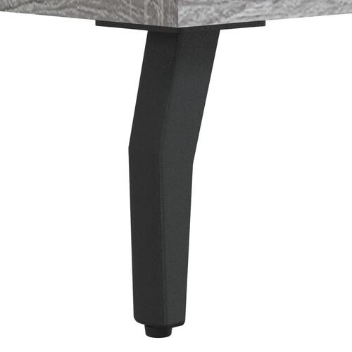 Skrivebord 140x50x75 cm konstrueret træ grå sonoma-eg