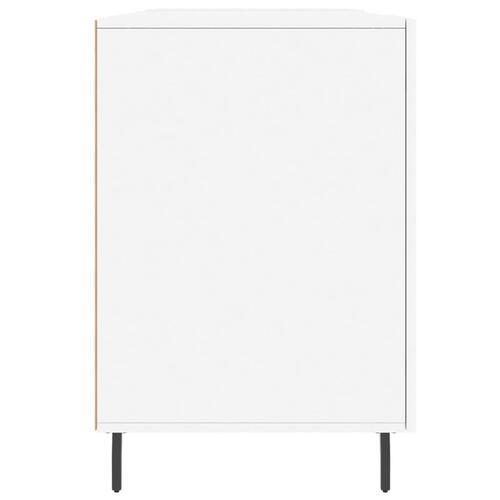 Skrivebord 140x50x75 cm konstrueret træ hvid