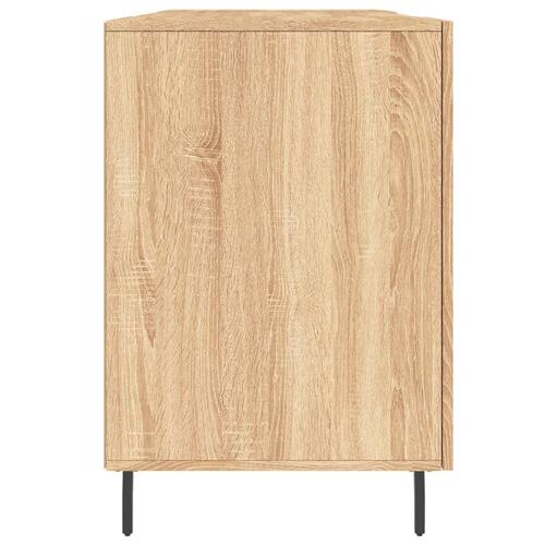 Skrivebord 140x50x75 cm konstrueret træ sonoma-eg