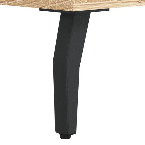Skrivebord 140x50x75 cm konstrueret træ sonoma-eg
