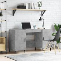 Skrivebord 140x50x75 cm konstrueret træ betongrå