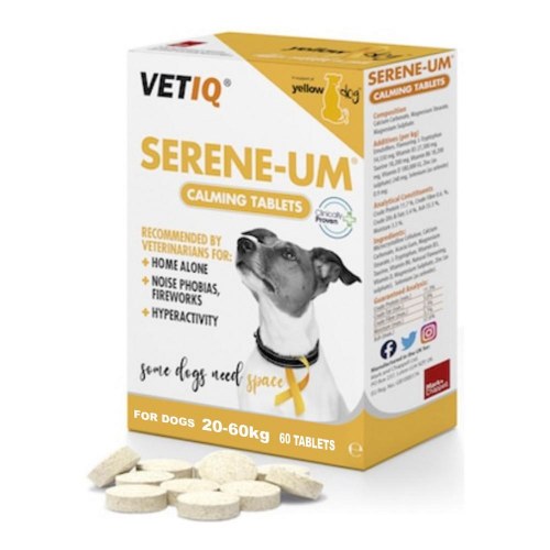 Calming - Serene beroligende tabletter til hunde, 60 stk