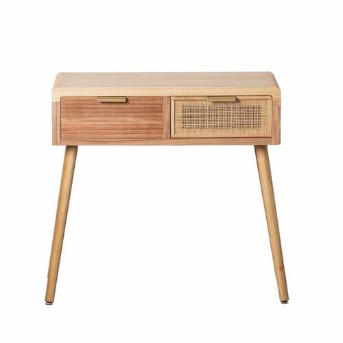 Konsol HONEY Natur Paulonia træ Træ MDF 80 x 40 x 78 cm