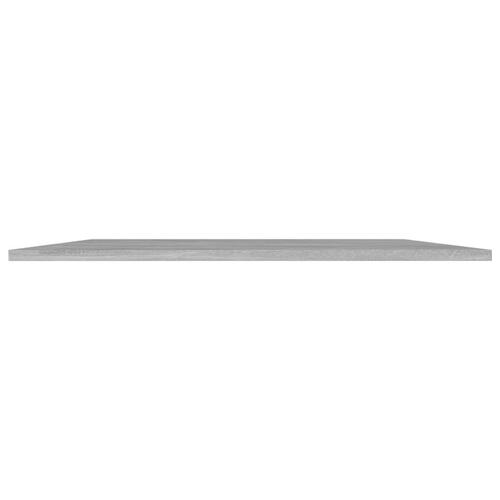 Boghylder 4 stk. 80x20x1,5 cm konstrueret træ betongrå