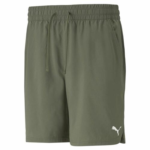 Sport Shorts Puma Studio Foundation Grøn Oliven L