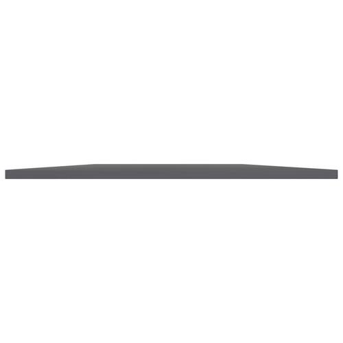 Boghylder 8 stk. 80x30x1,5 cm konstrueret træ grå højglans