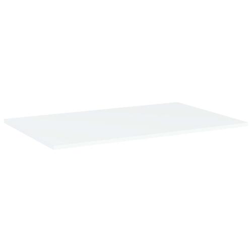 Boghylder 4 stk. 80x50x1,5 cm konstrueret træ hvid