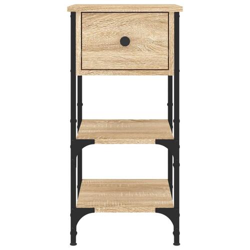 Sengebord 34x36x70 cm konstrueret træ sonoma-eg