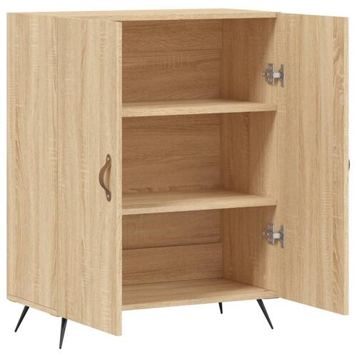 Skænk 69,5x34x90 cm konstrueret træ sonoma-eg